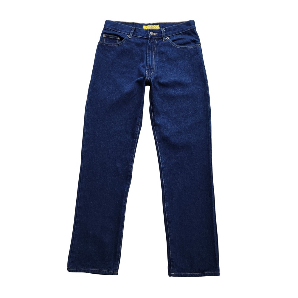 Real Ranch Jeans Size 32x31 Blue Dark Wash‎ Premium Work Jeans Straight Leg